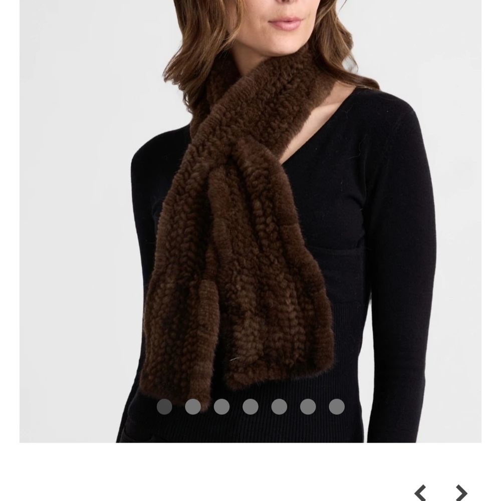 Elegant Brown Mink Fur Wrap